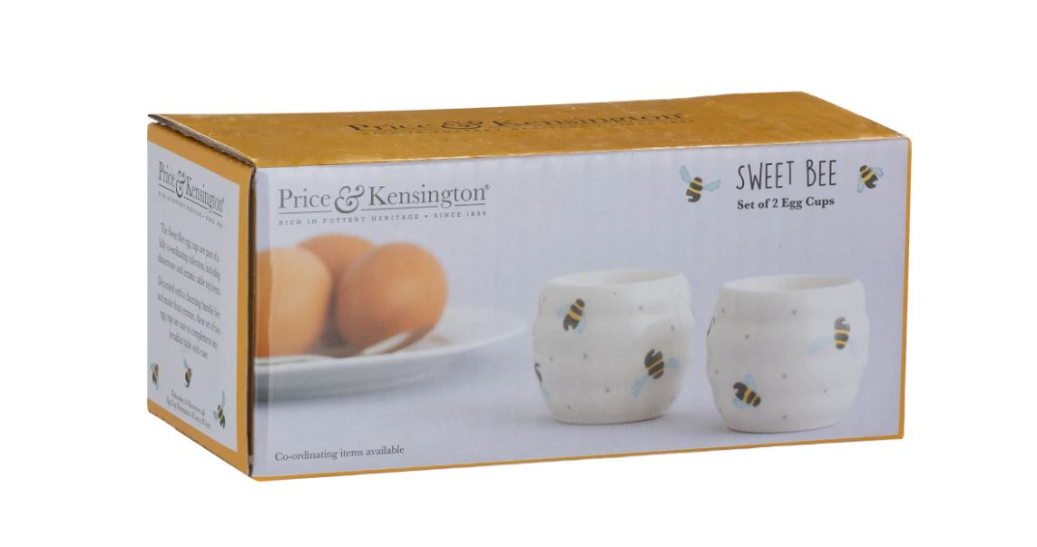 Price &amp; Kensington Sweet Bee Egg Cups 2 Pack