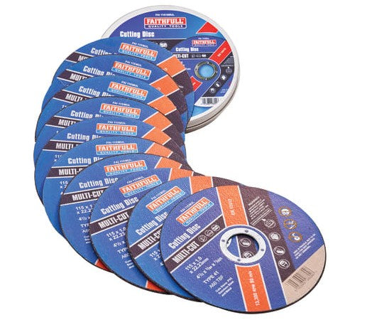 Faithfull 115mm (4.5in) Multi-Cut Discs