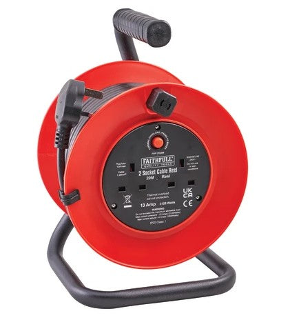 Faithfull 20m Cable Reel