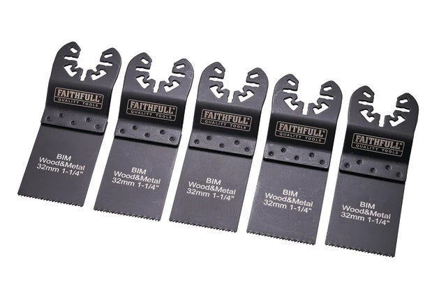 Faithfull 5 Piece Multi-Tool Blade Set