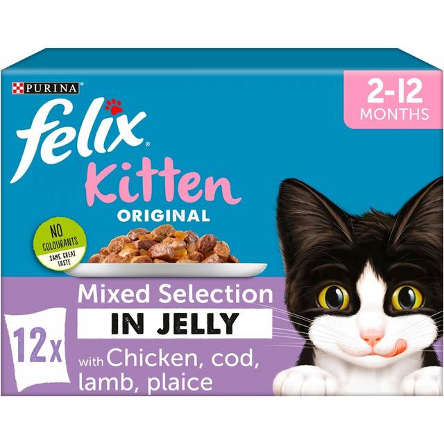 Felix Mixed Pouch Kitten 12 x 100g