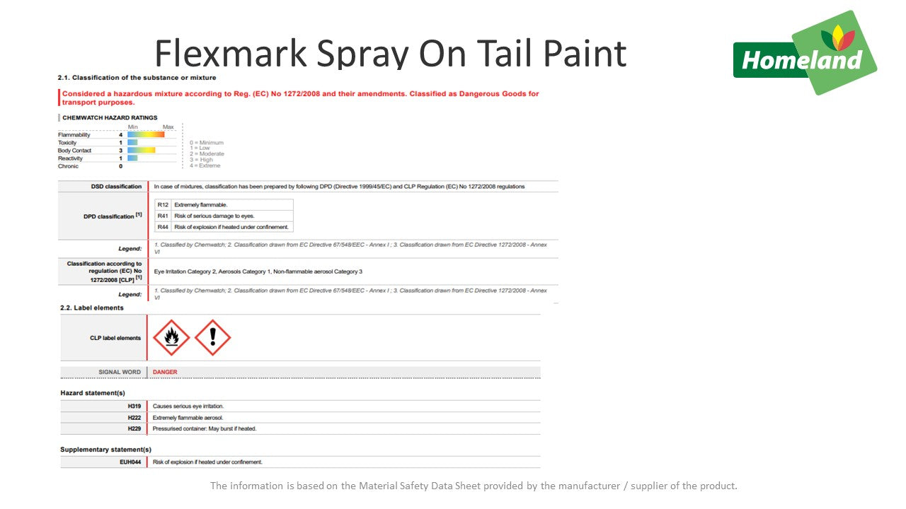 Flexmark Spray On Tail Paint