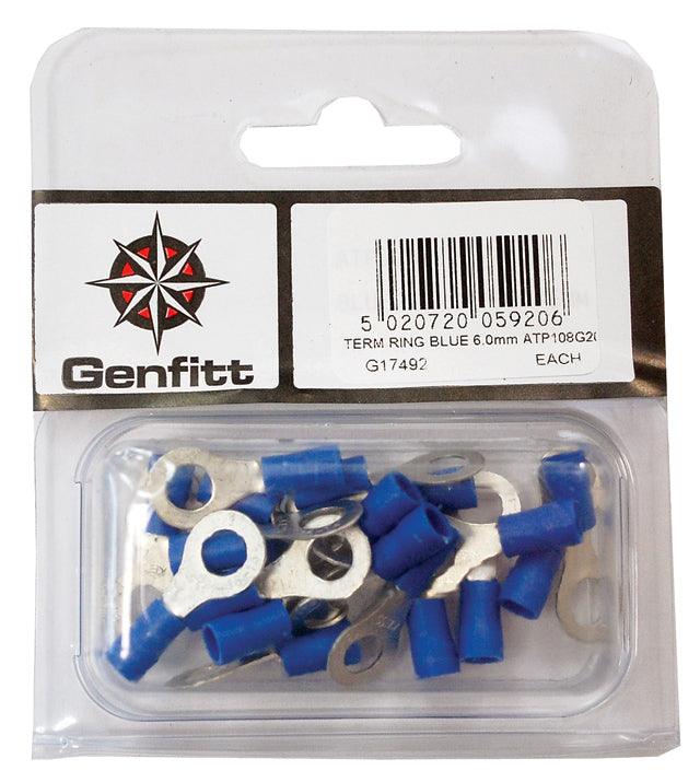 6.0mm Terminal Ring Blue