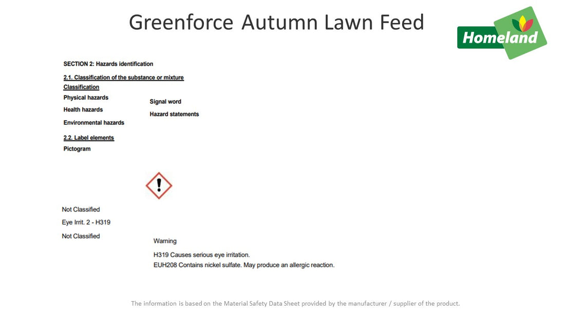 Greenforce Autumn Lawn Feed 15kg