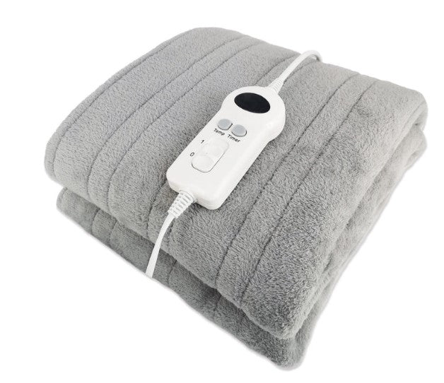 De Vielle Electric Heated Fleece Throw Blanket