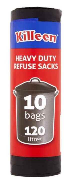 Killeen 10 Heavy Duty Refuse Sacks