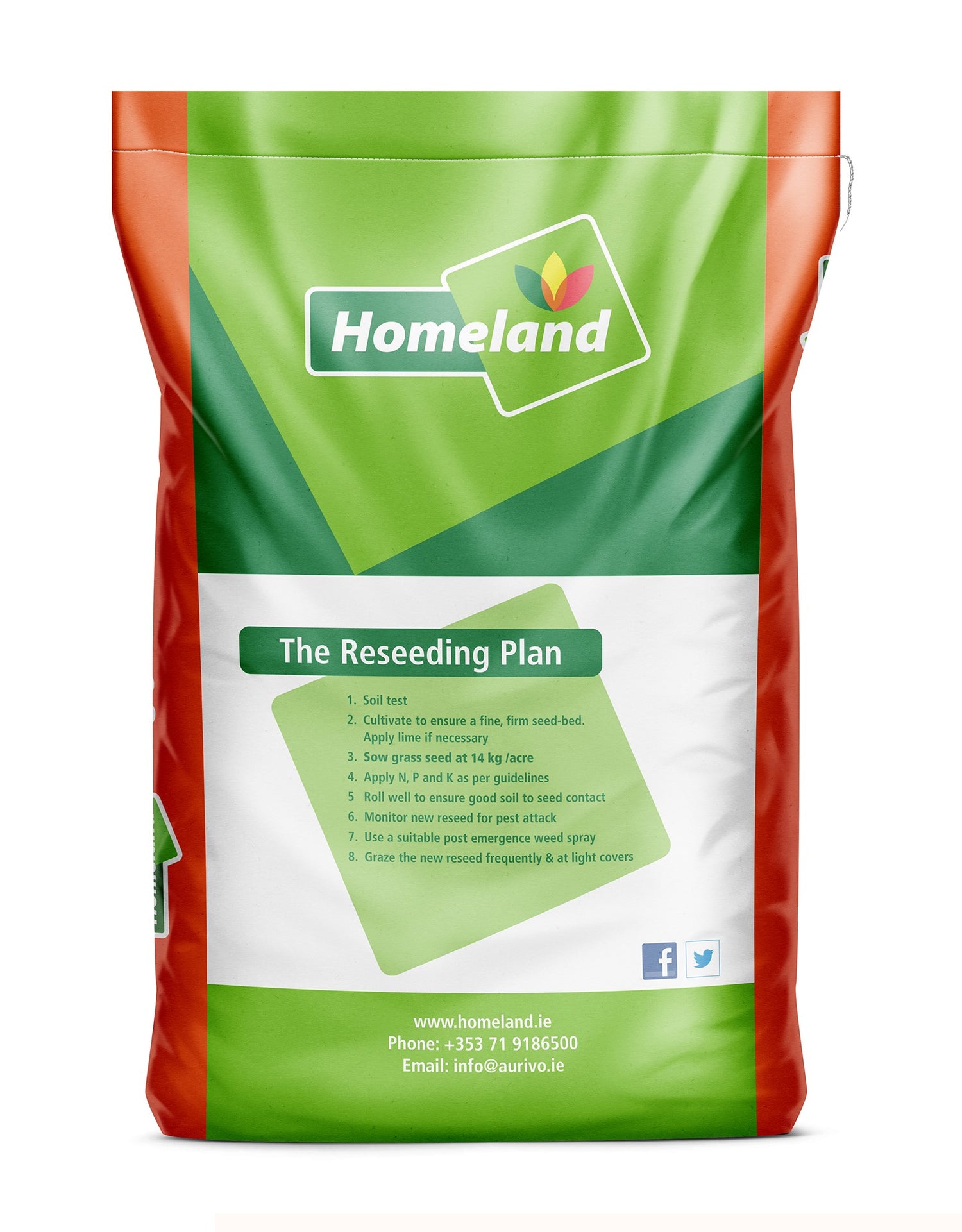 Homeland Super Graze Hi D Grass Seed - 1 Acre Bag