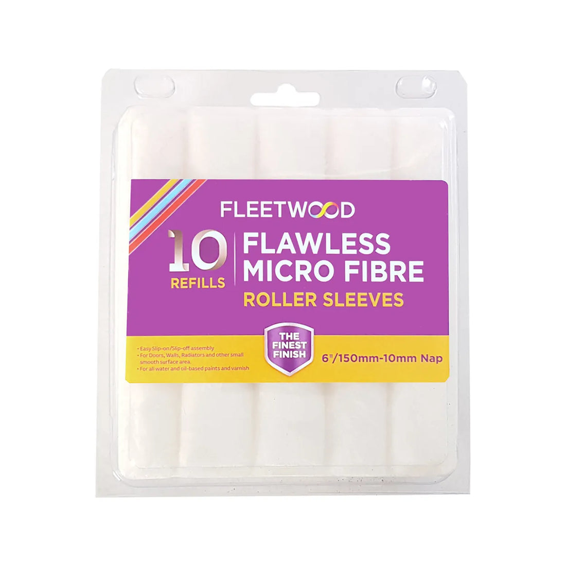 Flawless Microfibre Sleeve 10 Pack 6″