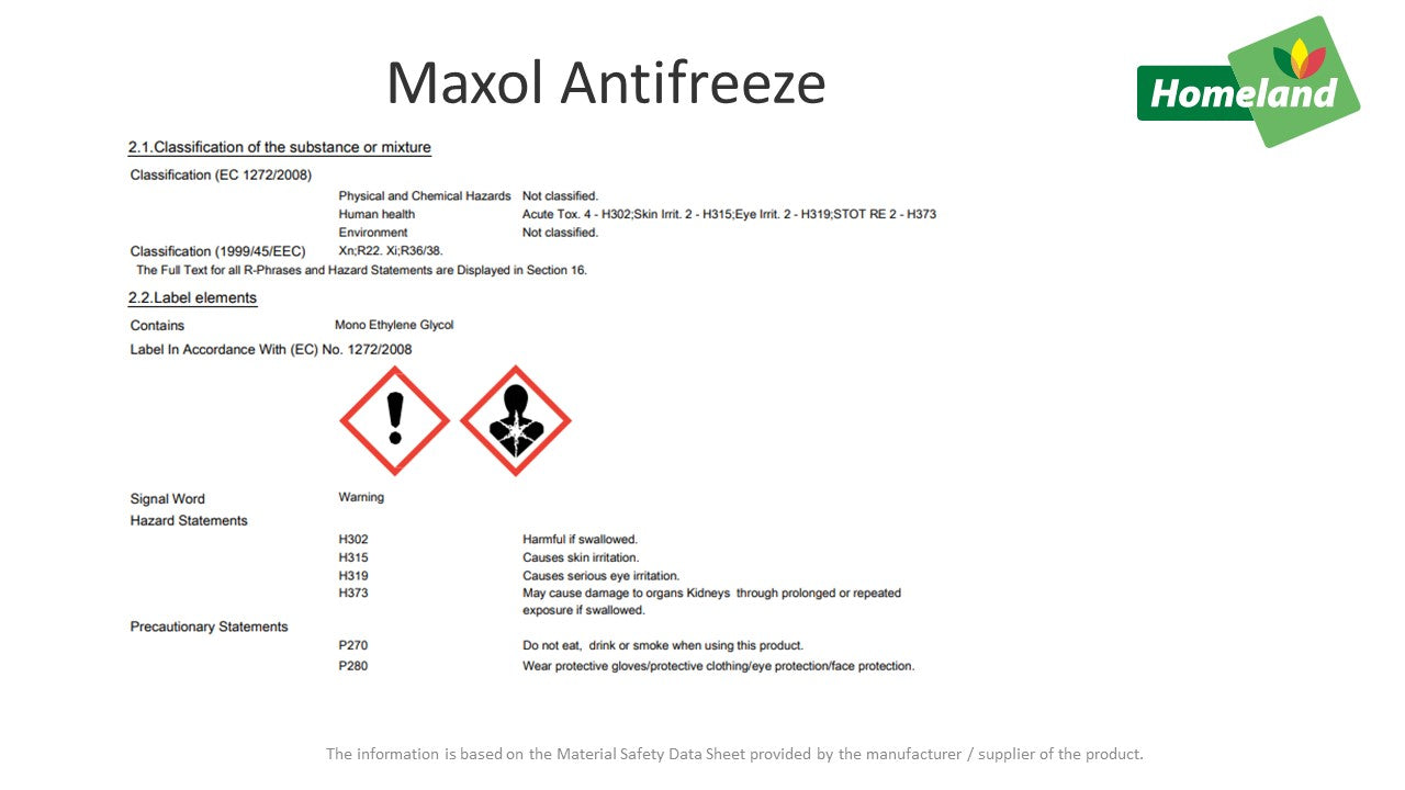 Maxol Antifreeze