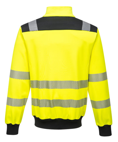 Portwest PW3 Hi-Vis Sweatshirt - Yellow/Black