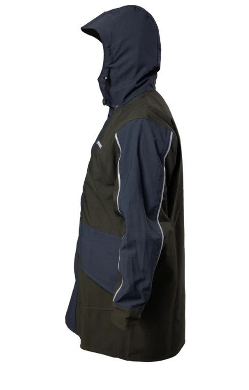 Kaiwaka Stormforce Waterproof Parka Jacket - Navy &amp; Green