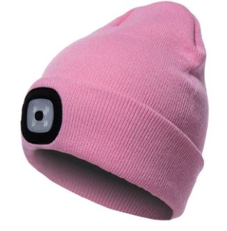 Thinsulate Beanie Hat &amp; Led Light Pink