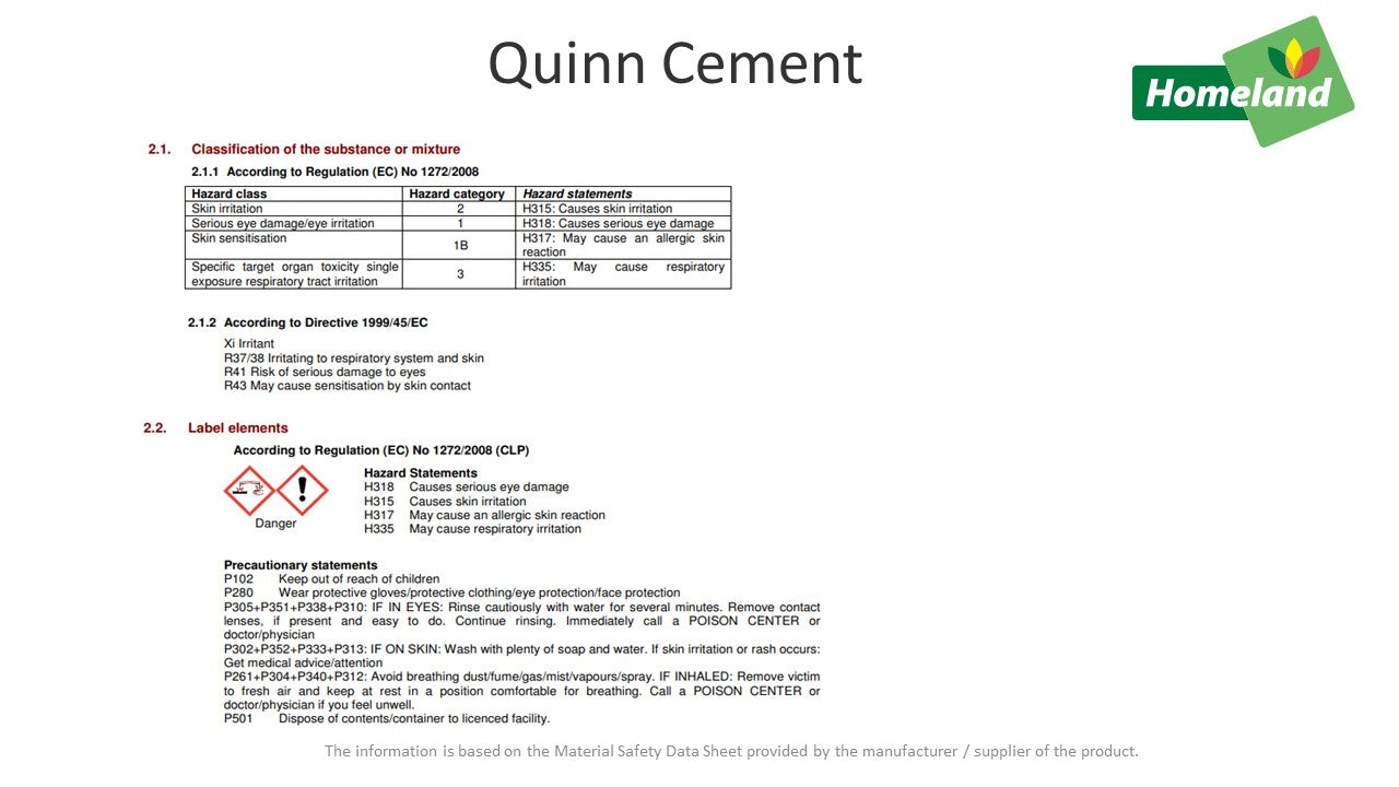 Quinn Cement 25KG