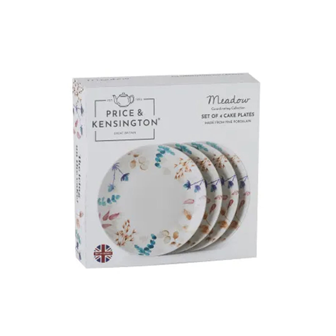 Price &amp; Kensington Meadow Set Of 4 Cake Plates