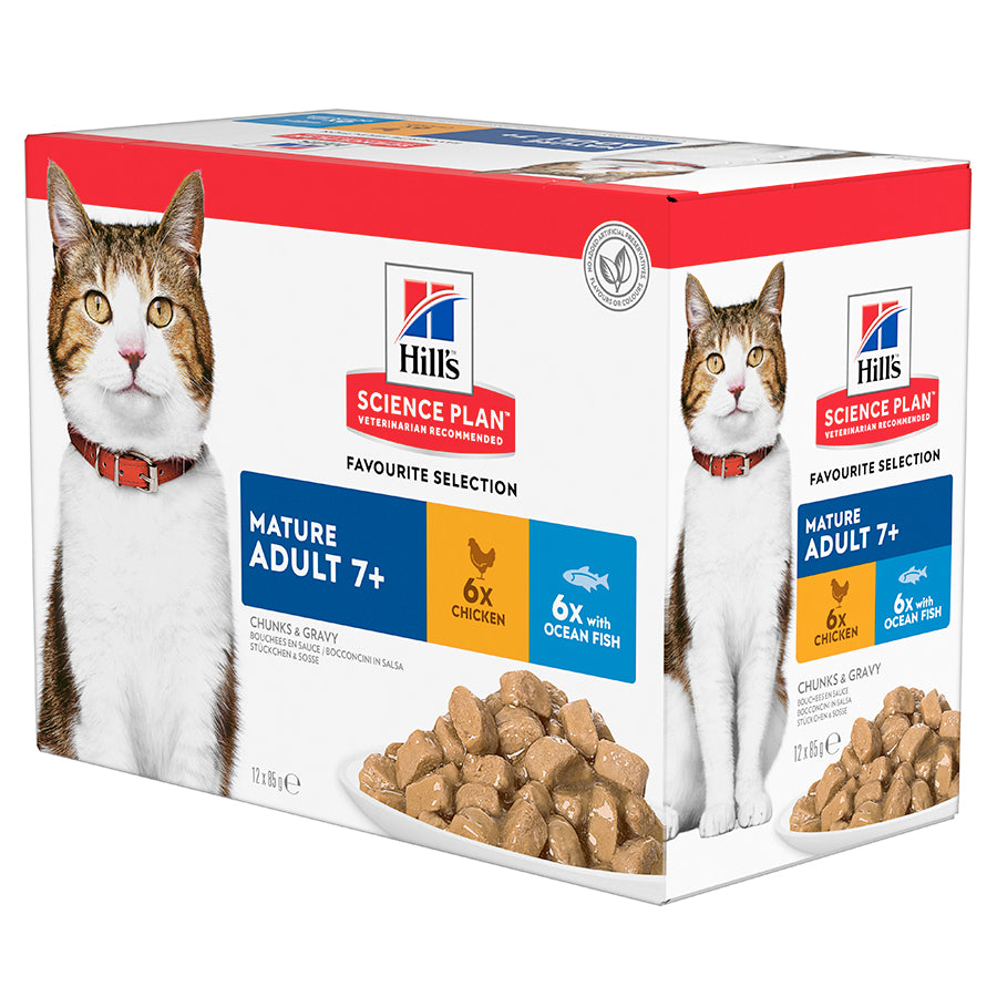 Hills Science Plan Mature Cat Chicken Fish 12x85g homeland ie