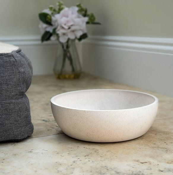 Floorgrip Bamboo Pet Bowl - Stone