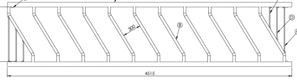 Condon 76mm Diagonal Barrier - 4.515m