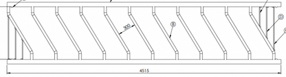 Condon 76mm Diagonal Barrier - 4.515m