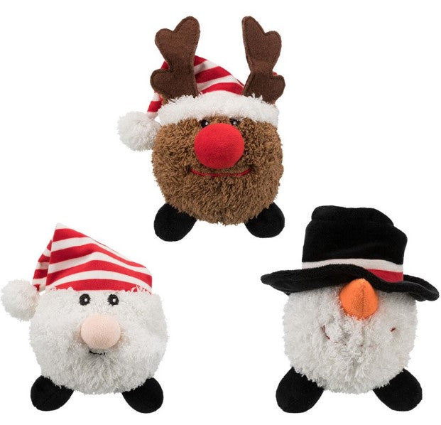 Xmas Ball Plush Dog Toy