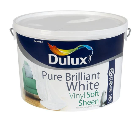 Dulux Soft Sheen Pure Brilliant White 10L