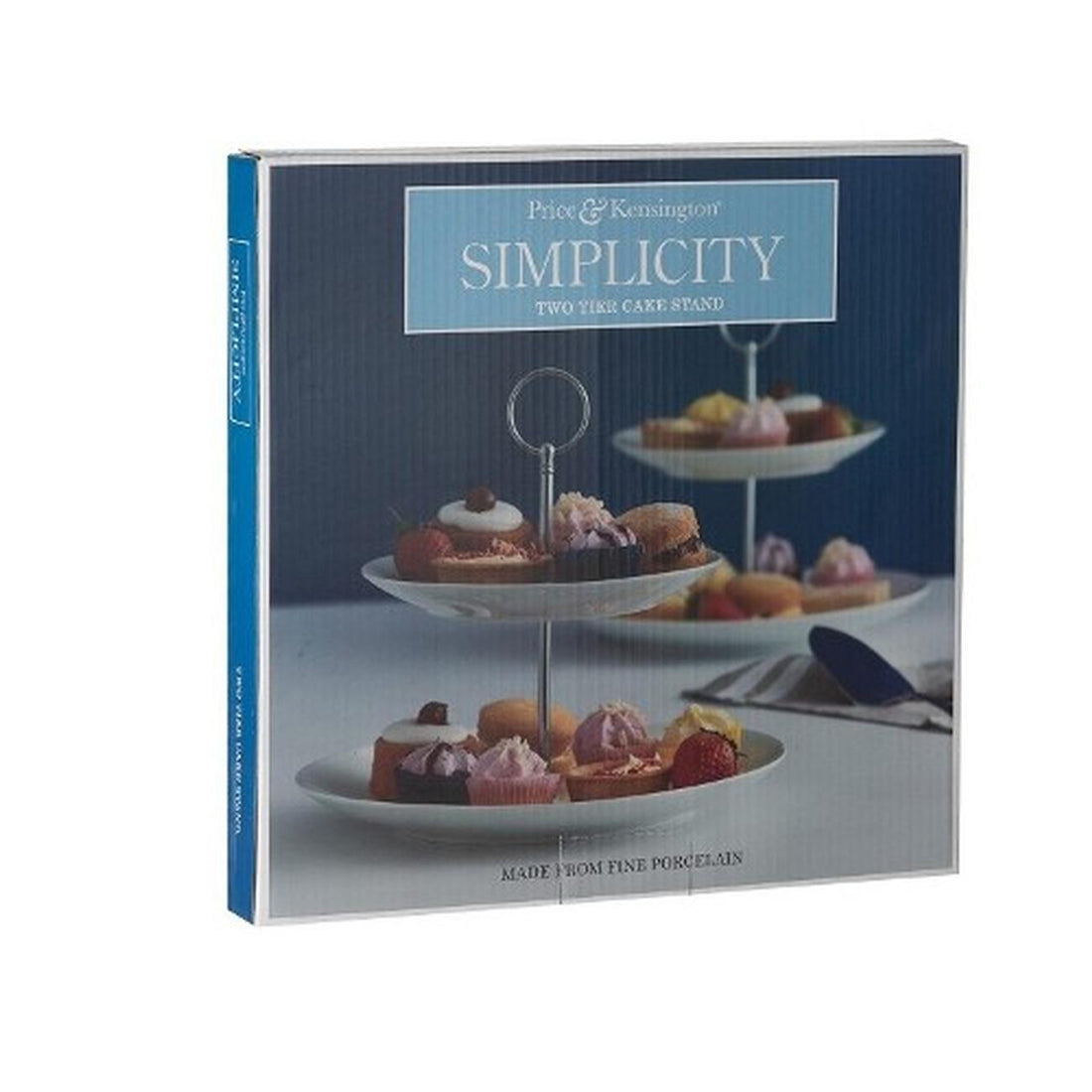 Price &amp; Kensington Simplicity 2 Tier Cake Stand