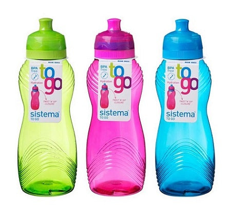 Sistema Twist N Sip 600ml Wave Bottle