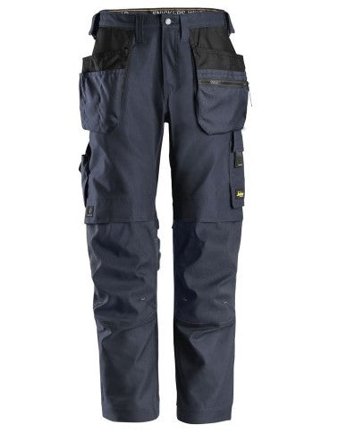 Snickers AllroundWork Canvas Stretch Work Trousers Navy