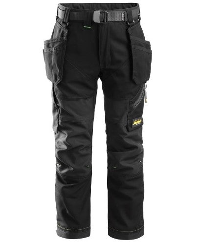 Snickers FlexiWork Junior Trousers Black