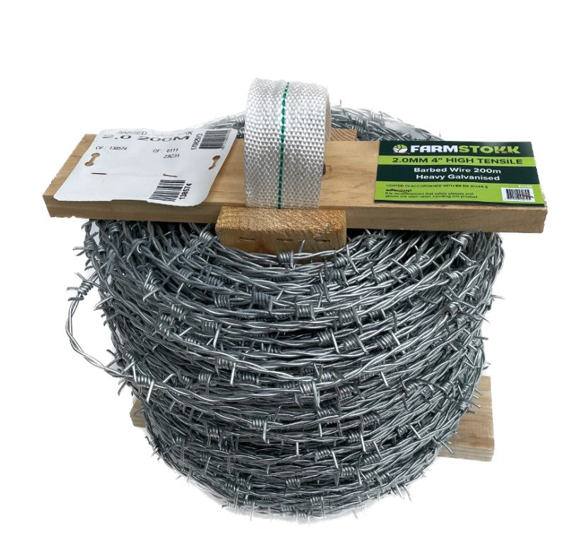 Farmstokk 2.00mm High Tensile Barbed 200m