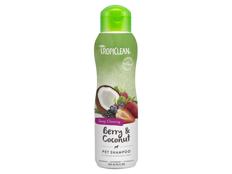 Tropiclean Berry &amp; Coconut Deep Cleansing Shampoo - 355ml