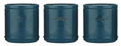 Price &amp; Kensington Accents Tea/Coffee/Sugar Storage - Teal