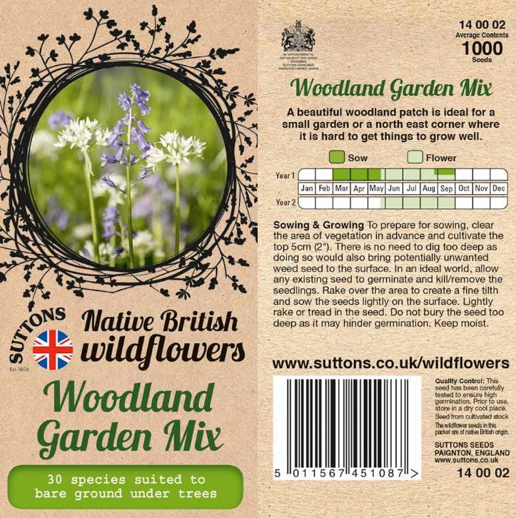 Woodland Garden Mix Flower Seeds