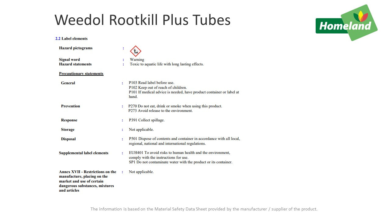 Weedol Rootkill Plus Tubes 3 Pack