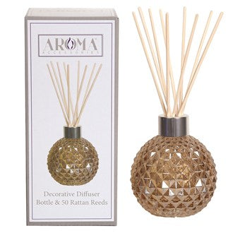 Aroma Amber Lustre Rattan Diffuser &amp; 50 Rattan Reeds