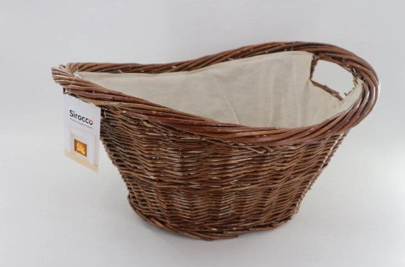 Sirocco Oval Willow Basket with Canvas