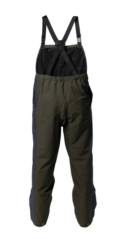 Kaiwaka Stormforce Waterproof Bib Overtrousers - Navy &amp; Green