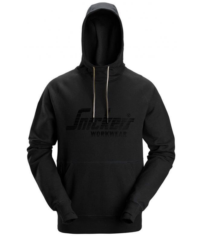 Snickers Logo Hoodie Black