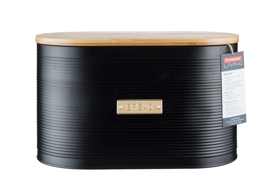 Typhoon Otto Bread Bin Black