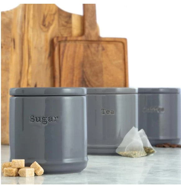 Price &amp; Kensington Accents Tea/Coffee/Sugar Storage - Charcoal