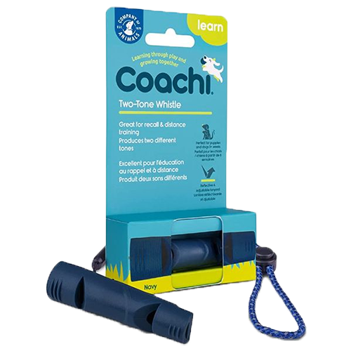 Coachi Two-tone Dog Training Whistle - Navy