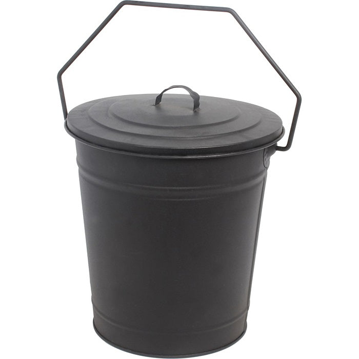 Metal Coal Tub &amp; Lid