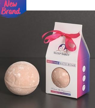 Coconut and Chamomile Bedtime Bath Bomb by Sleep Sakes 140g