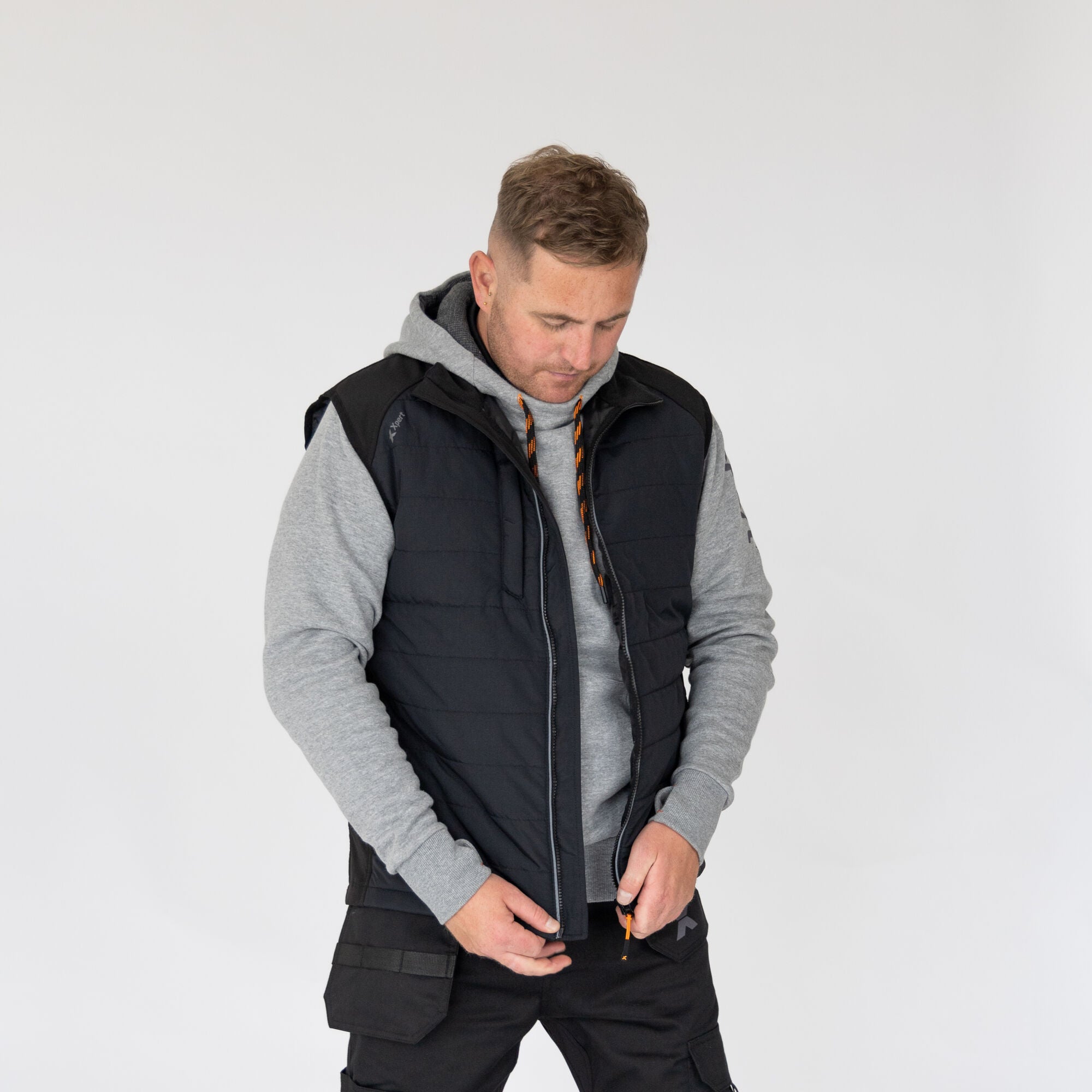 Xpert Pro Rip-stop Panelled Bodywarmer Black