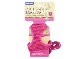 Cat Harness &amp; Lead Set - Pink