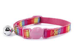 Pink Rainbow Cat Collars 20-30cm