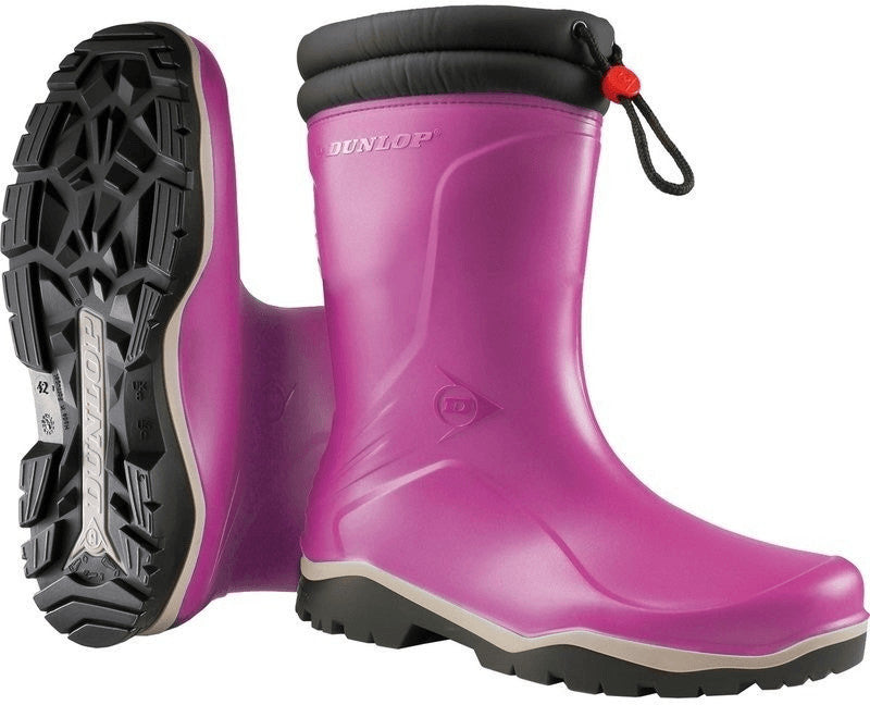 Dunlop Kids Blizzard Wellies Pink