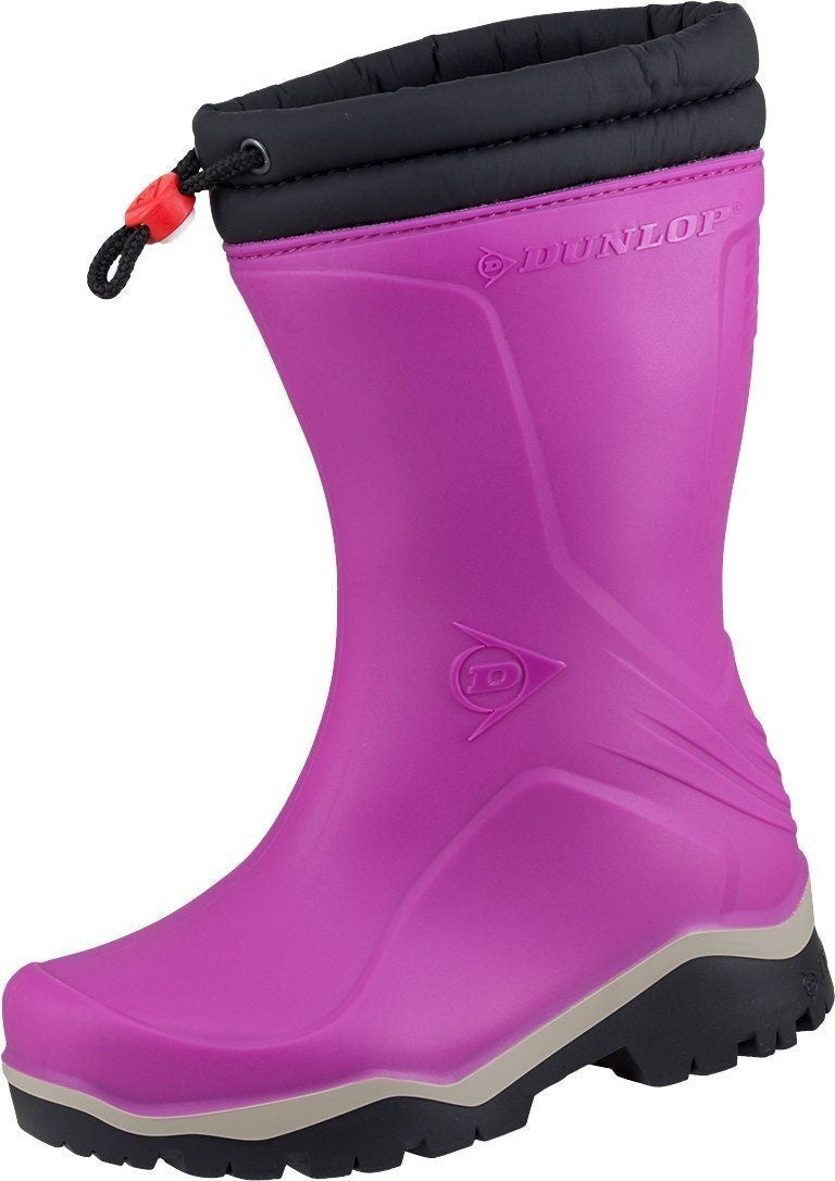 Dunlop Kids Blizzard Wellies Pink