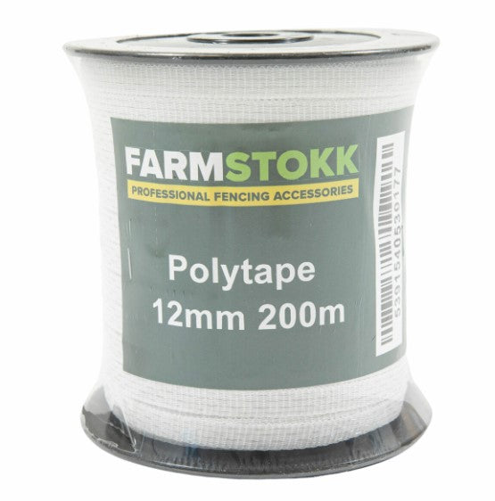 Farmstokk 12mm White Polytape