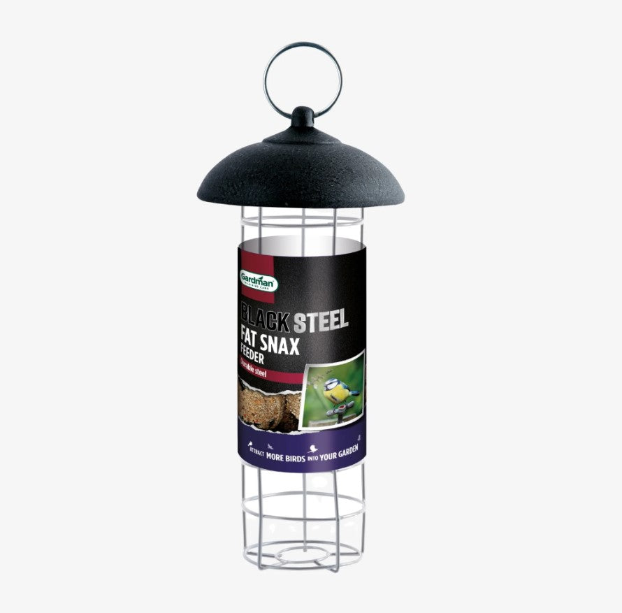 Gardman Black Steel Fat Snax Bird Feeder