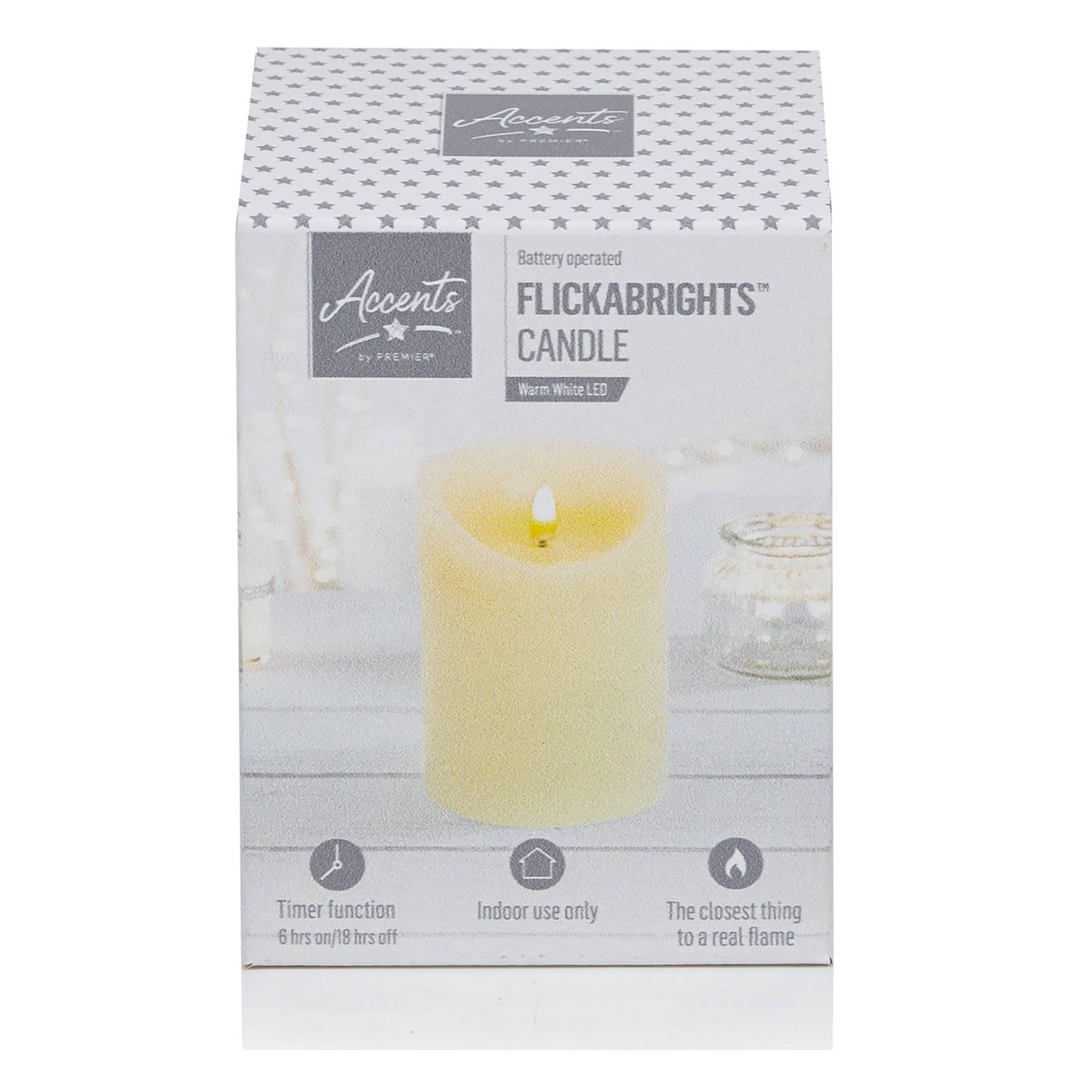 Flickabright Candle Cream - 13x9cm